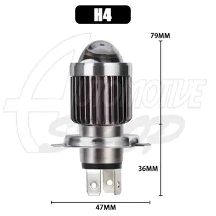 Lampada Led 12V 10 Mil L Super Bco H4 Projecto MOTO CARRO Un