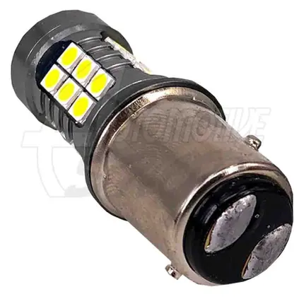Lâmpada 1157 P21/5W Dois Polos 27 Leds Projector Branco Un