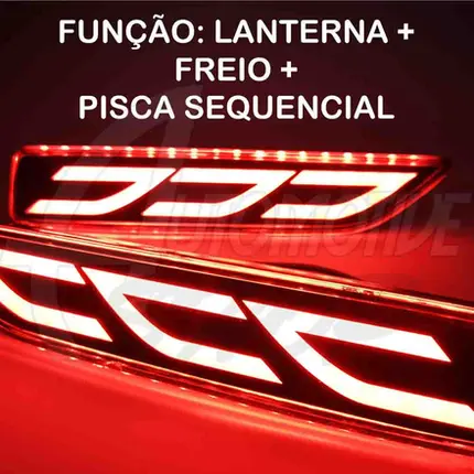 Kit Led Luz Neblina Defletor Traseiro Honda CRV 07 08 09 PAR