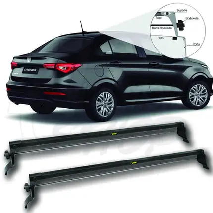 Rack de Teto Vhip Fix.Porta Fiat Argo/ Cronos Todos C.984