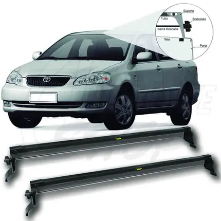 Rack de Teto Vhip Fix.Porta Toyota Corolla 2003 á 2008 C994