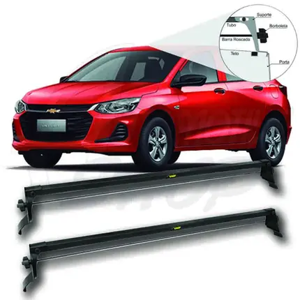 Rack de Teto Vhip Fix.Porta GM Onix Plus 20 até 22 C.1045