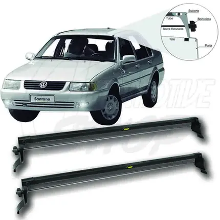 Rack de Teto Vhip Fix.Porta Vw Santana 1998 até 2006 C.1060