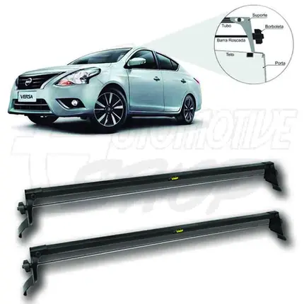 Rack de Teto Vhip Fix.Porta Nissan Versa 2011 até 2020 C.990