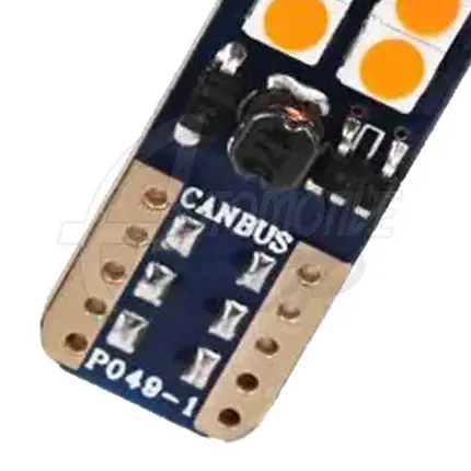 Lampada Pingo T10 5w 12 Leds SMD TORRE Ambar CAMBUS Un