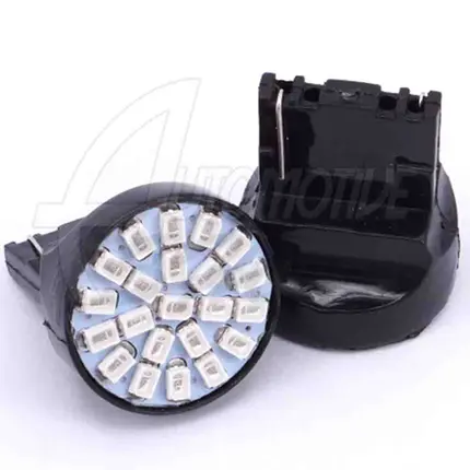Lâmpada Pingo T20 W21/5W Dois Polos de 22 Leds SMD Vermelho
