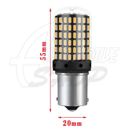 Lâmpada 1157 Dois Polos 144 leds smd Super Branco 360o Un