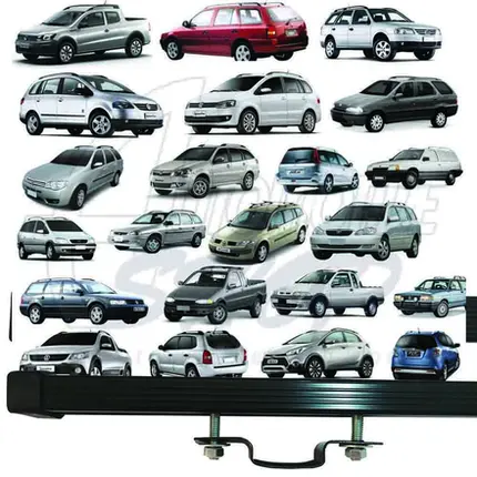 Rack Teto Roca Bagagei Travessa GM Zafira 03 até 2012 156