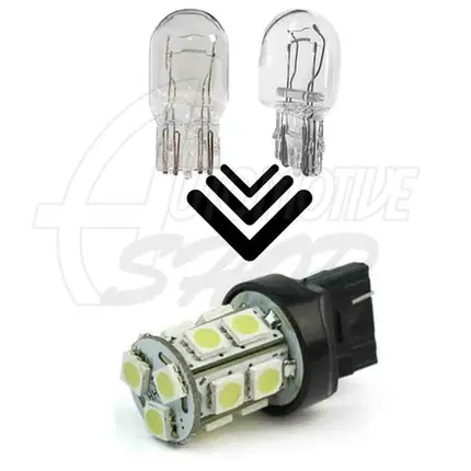 Lâmpada Pingo T20 W21/5W Dois Polos 13 leds smd Super Branco