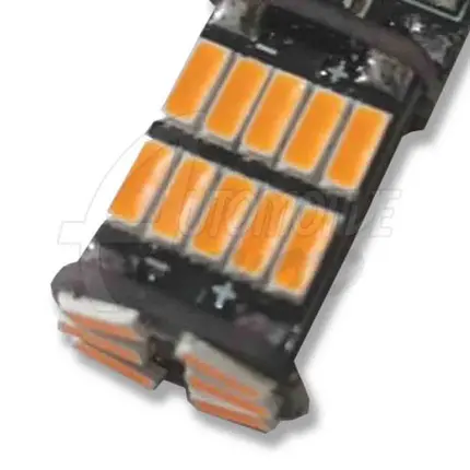 Lampada Pingo T10 5w 26 Leds SMD TORRE Laranja Ambar CAMBUS