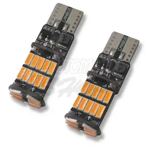 Lampada Pingo T10 5w 26 Leds SMD TORRE Laranja Ambar CAMBUS