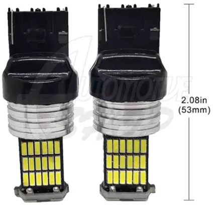 Lâmpada Pingo T20 W21/5W Dois Polos 45 leds smd Vermelho Un