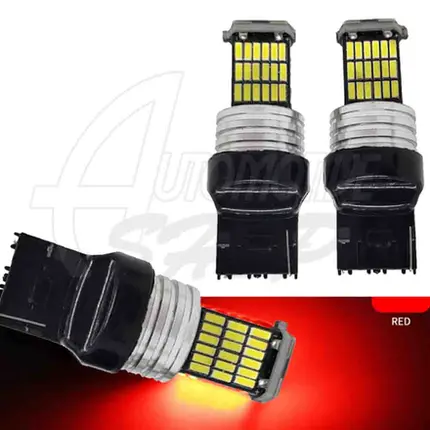 Lâmpada Pingo T20 W21/5W Dois Polos 45 leds smd Vermelho Un