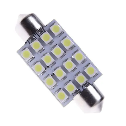 Lampada Torpedo 36mm 16 SMD Leds Teto Placa super branco Un