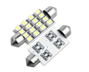 Lampada Torpedo 36mm 16 SMD Leds Teto Placa super branco Un