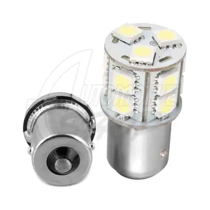 Lâmpada Um Polo P21W de 13 Leds super branco Unidade