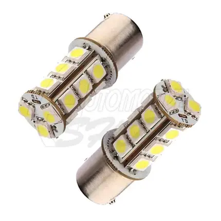 Lâmpada Um Polo P21W de 18 Leds super branco Unidade