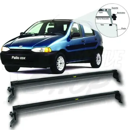 Rack de Teto Vhip Fix.Porta Fiat Palio 4pts 94/ 2019 C.915