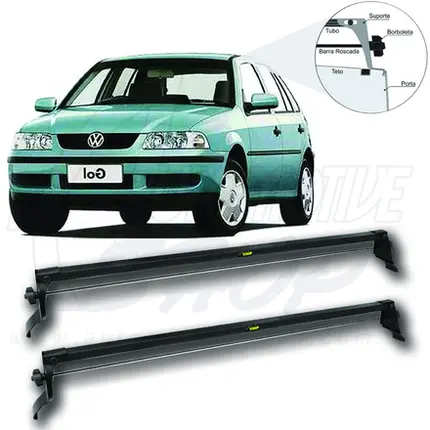 Rack de Teto Vhip Fix.Porta VW Gol G2 Bola G3 G4 4pts C.910