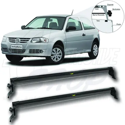 Rack de Teto Vhip Fix.Porta VW Gol G2 Bola G3 G4 2pts C.905