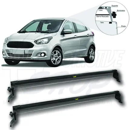 Rack de Teto Vhip Fix.Porta Ford Ká Hatch Sedan 14/ 21 C.975