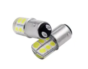 Lâmpada Dois Polos de 12 Leds Com SILICONE super branco Un.
