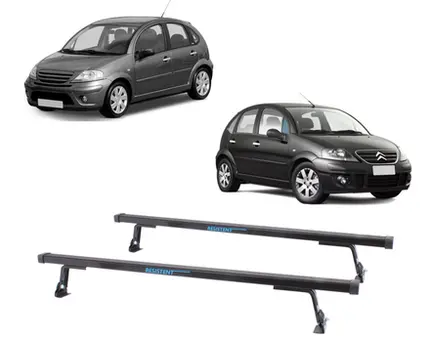 Rack Teto Resistent Sport Citroen C3 2002 a 2012 4pts LW120