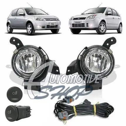 Kit Farol Auxiliar/ Milha Ford Ká 12/14 & Fiesta 07/09 Comp