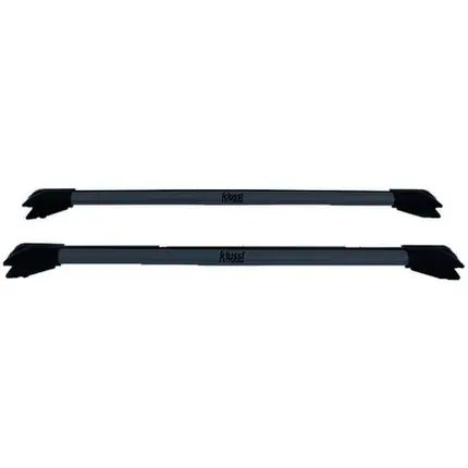 Rack Teto Travessa Aluminio 75kg Kiussi Longarina Preto PAR