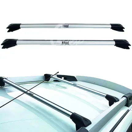 Rack Teto Travessa Aluminio 75kg Kiussi Longarina Preto PAR