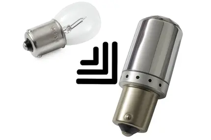 Lâmpada 1156 Um Polo 144 leds smd Super Bco Iridium Cromada