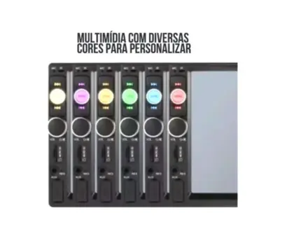 Cental Multimidia 7" MP5 USB Aux SD Cad Android Espelhamento