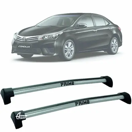 Rack Teto Aluminio Prime Toyota Corolla 15 a 19 Prata PR013