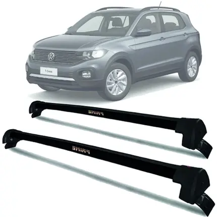 Rack Trav Teto Aluminio Prime VW T-Cross 19-25 Prata PR324