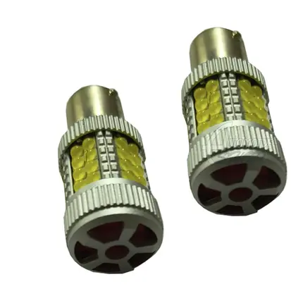 Lâmpada 1156 P21W 12v 24v Um Polo 40 Leds Cooler Branco PAR