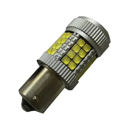 Lâmpada 1156 P21W 12v 24v Um Polo 40 Leds Cooler Branco PAR