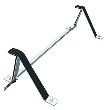 Suporte Porta Escada para Rack Prime Aluminio 1 escada Prata