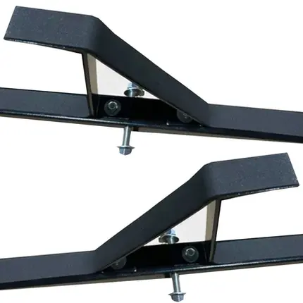 Rack de teto Porta Escada100kg Furar Todos Carros Van PRETO